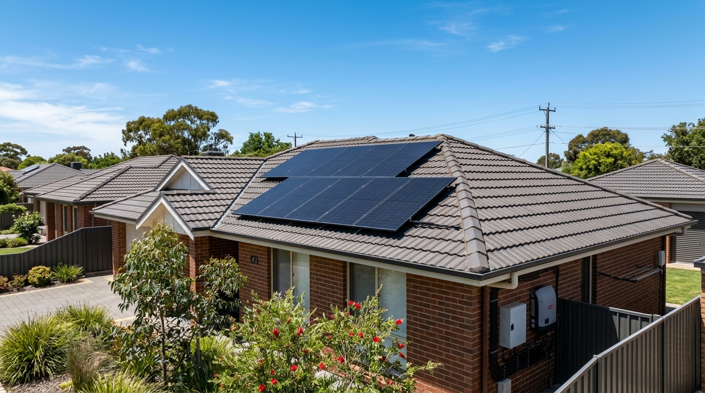 Rooftop Tier-1 Solar Installation on Australian residential home